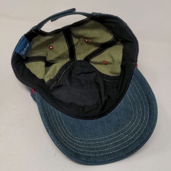 Disney Boy's Strapback Hat Blue Size OS Embroidered Mickey Mouse Logo Denim - Picture 6 of 9